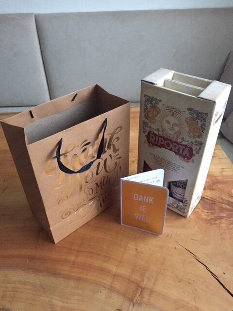 Waardering van een klant!